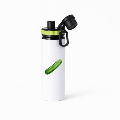 Hacebo® - Komkommer waterfles met draaidop groen - Groente - Groente liefhebbers - Knapper groente - gezond eten - water fles - 850ML