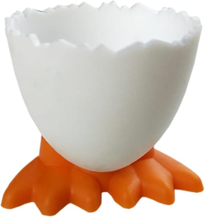 Eierdophouder - Eierrekje - Ontbijt Serveren - Dierenpoot Design - 5.5 cm - Oranje
