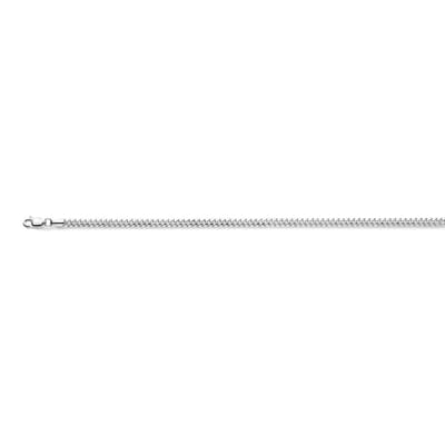 gourmette 4,0 mm zilver wit