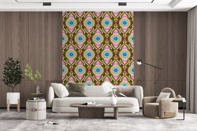 Behang - Fotobehang Design - Orient - Retro - Breedte 165 cm x hoogte 220 cm