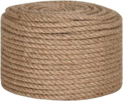 Duurzaam Jute Touw 10 mm Dikte 250 Meter - Natuurlijk en Sterk Touw voor Tuin en Boot