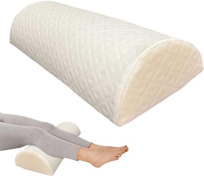 Ergonomisch Halfrond Kussen van Geheugenfoam met Wasbare Polyester Cover voor Nek-, Knie- en Zijslapers, Ideaal voor Thuis en Onderweg
