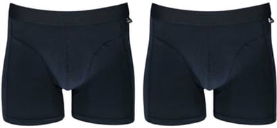 Apollo Boxershorts Heren Biokatoen Navy 2 Stuks Maat S