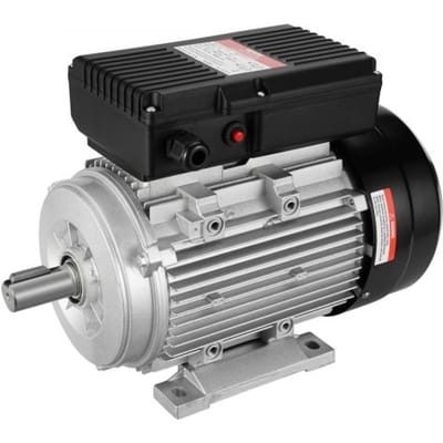 VEVOR 2,2 kW elektromotor 2800 tpm, AC 220-240 V, 13,8 A, 90 L, B3-frame, luchtcompressormotor, eenfase, 24 mm spiebaanas, voorwaartse/achterwaartse rotatie voor landbouwmachines en algemene apparatuur