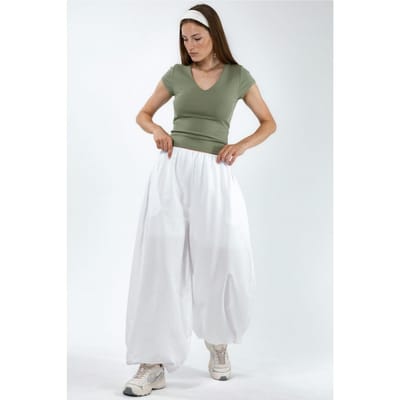 Elastische Taille Ballon Broek
