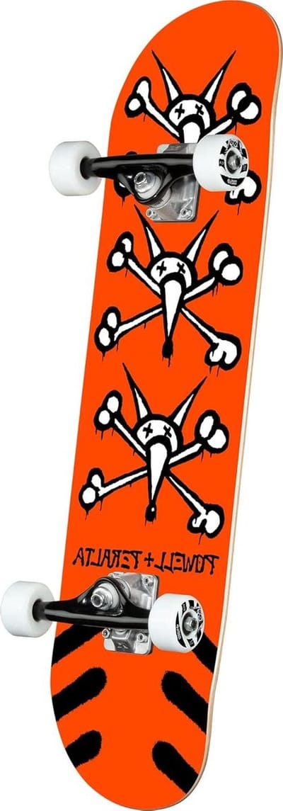 Compleet Skateboard - Street Board - Straat Skaten - Canadees Esdoorn Dek - 8.25 inch Breed - Oranje