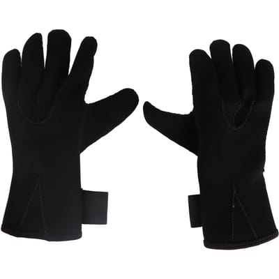 3mm Duikhandschoenen met Elastische Pols Anti-slip Deeltjes Waterdichte Wetsuit Handschoenen voor Snorkelen Peddelen Surfen M 35x27x20cm / 13.78x10.63x7.87in
