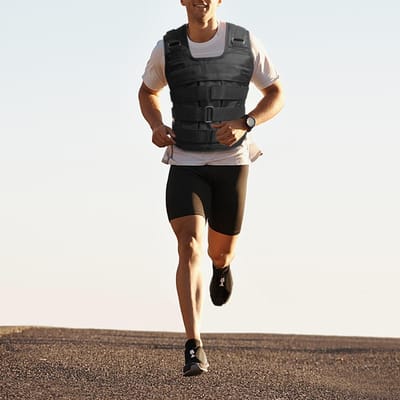 Verstelbaar Verzwaard Vest Gewichtsvest Oxford Oefening Gewicht Laden Doek Krachttraining 50kg Max. Laden (Leeg) zwart