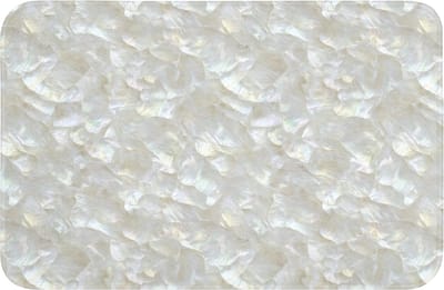 WC mat 60x40 cm - Antislip - Parelmoerglans - Wit - Schelp - Toiletmat - Vloermat - Douchemat - Toilet tapijt - Toiletmatten