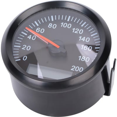 85mm Snelheidsmeter Kleurrijk Verlicht Digitale Kilometerteller voor 12V 24V Voertuigen Auto Motorfiets Boot gray