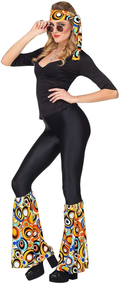 Hippie verkleedset bollen unisex jaren-70
