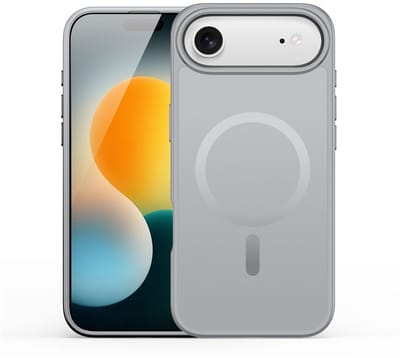 Dux Ducis Yind Geschikt voor iPhone 17 Air hoesje - slanke backcover met magnetisch ondersteuning - Grijs