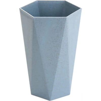 Gobelet Porte-Brosse à Dents Bleu Losange Multifonctionnel Robuste Léger Élégant Gobelet à Bain de Bouche pour Salle de Bain gray