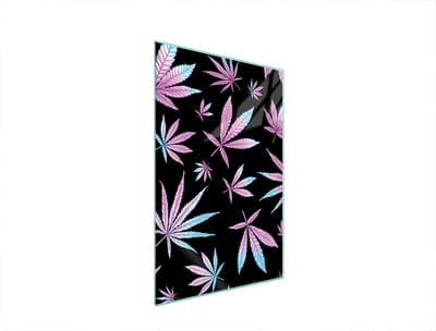 TMK ArtDeko - Snijplank - 35x52 cm - Bladmotief - Glas