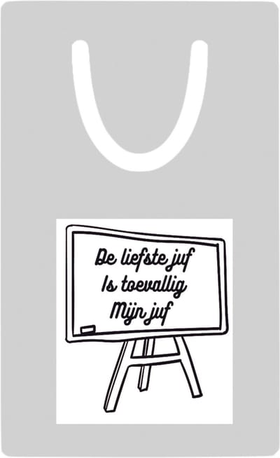 Hacebo® - De liefste juf is toevallig mijn juf metalen boekenlegger - Juf - Juf - Leraar Bladwijzer boekenleggers - 7.6 cm x 5cm