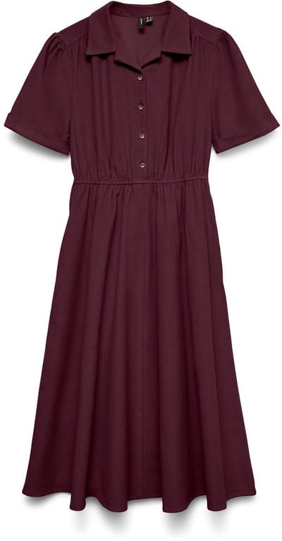 VERO MODA - VMRAY SS CALF CORDUROY DRESS WVN EXP - Dames - Mini jurken