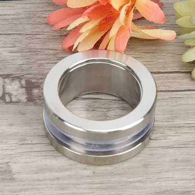 Dailygoods- Schuifdeurgreep Ronde Handgreep - Glazen Deurklink - Roestvrij Staal - 57 mm - Badkamerdeur - Hoogwaardige Afwerking - Deurknop