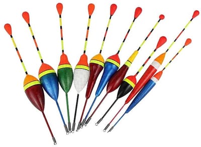 Dailygoods- Hengeldobbers 10 Stuks - Drijvende Pose - Hengeldobberset - Kunststof - Waterdicht - Hoogwaardig Drijfvermogen - Visdobbers
