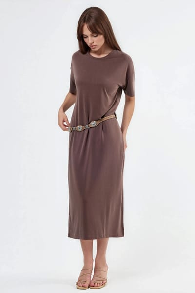 Relaxed Fit Midi-jurk