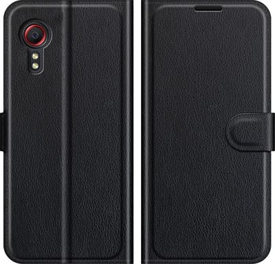 Coverup Hoesje - Geschikt voor Samsung Galaxy Xcover 5 Hoesje - Coverup Book Case - Zwart