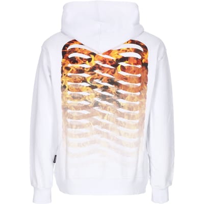 Ribs Hell Hoodie Wit lichtgewicht herensweatshirt met capuchon