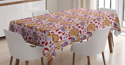 ABAKUHAUS – etnisch tafelkleed Paisley Floral – 140x240 cm – veelkleurig