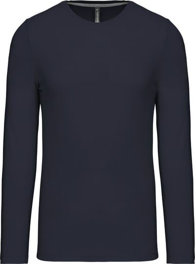 Kariban T-shirt ronde hals lange mouwen K359 - Navy - 4XL