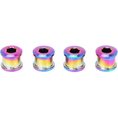 4 stuks 6,5 mm Fiets Enkele Schijf Kettingblad Schroef Ti Legering Accessoire Eendelig Draad Bmx Kettingbladen pink