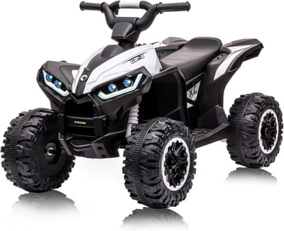 Elektrische kinder Quad 12V - 4x4 - met Afstandsbediening - 2x35W Motor - MP3/USB/Bluetooth - Geschikt voor 3-6 Jaar - Wit