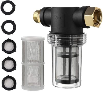 Heldere scherm cuvette ingebouwd waterfilter 40 mesh voor hogedrukreiniger tuin huis