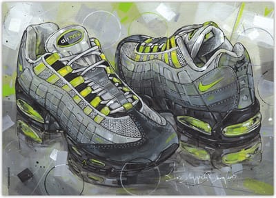Sneaker poster Neon vullend 70x50 cm