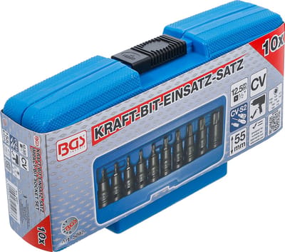 BGS Kracht dopsleutelbitset 1/2 Torx T20 - T70 10 delig