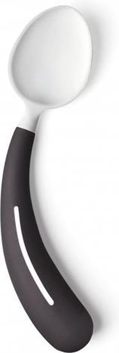Aangepast bestek Henro-Grip� lepel links anthraciet/wit