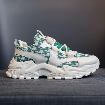 Lente Nieuwe Fly-woven Dikke Zool Daddy Schoenen Dames Casual Sport All-match Trendy Niche Schoenen 41 gray