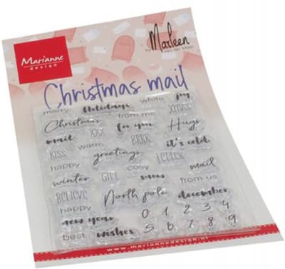 Marianne Design Clear stamp - EN - Christmas mail