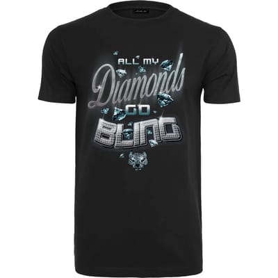 Mister Tee - Diamonds Go Bling Heren T-shirt - XS - Zwart