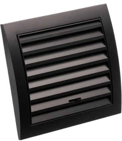 Ventilatierooster Ø 100mm - Verstelbaar met Insectenbescherming - ABS Kunststof Antraciet