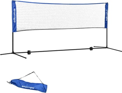 Badmintonnetset 103/120/155H cm, Opvouwbaar en in hoogte verstelbaar tennisnet voor binnen en buiten Buitengebruik, polyester, ideaal voor volleybal en badminton
