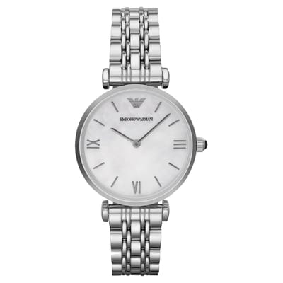 Emporio Armani Dameshorloge Kwarts Zilver
