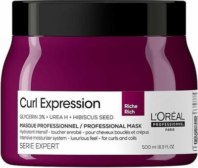 L’Oréal Professionnel - Curl Expression - Intensief Hydraterend Masker | Haarmasker voor krullend- of pluizend haar - 500 ml.