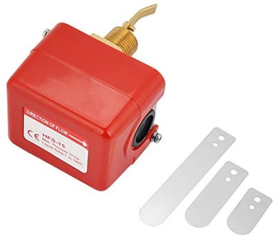 Cosensi - Water/Paddle Flow Switch - SPDT Contacten - Voor Vloeistofmeting - Rood - Betrouwbare Sensor - Geschikt voor Diverse Toepassingen - Duurz...