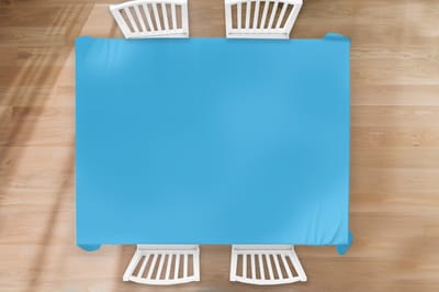 Tafelkleed - Tafellaken - 260x180 cm - Blauw - Licht - Kleuren - Binnen en Buiten