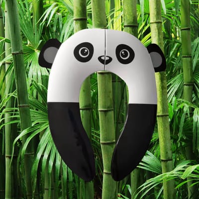 Toiletbril verkleiner panda antislip zwart wit WC compact en opvouwbaar met hoes - draagbare toiletbril voor kind peuter kleuter - reistoiletbril - reisbenodigdheden - compacte toilettrainer - kindertoiletbril - toiletbrilverkleiner