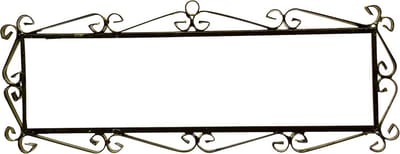 Zwart IJzeren Frame voor 7 Wandtegels - Ophangsysteem voor Mosaico en Flor Tegels
