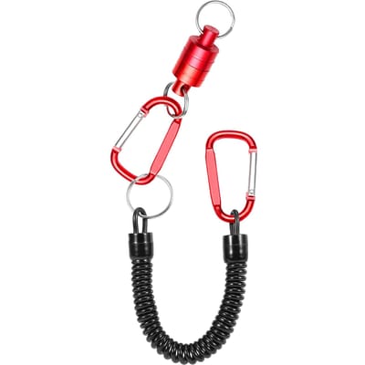 Vliegvissen Magnetische Net Release Houder Vissen Lanyard Magnetische Keeper Magneet Clip Schepnet 1pcs rood