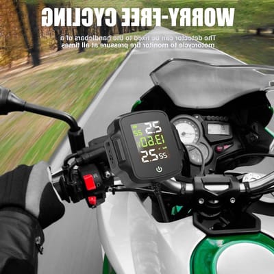 Bandenspanningsmonitor voor Triumph Rocket 3 R 2020-2024, TPMS Voor Tweewielige Motorfietsen Met Externe Sensoren, Wateren Stofbestendig,External-A