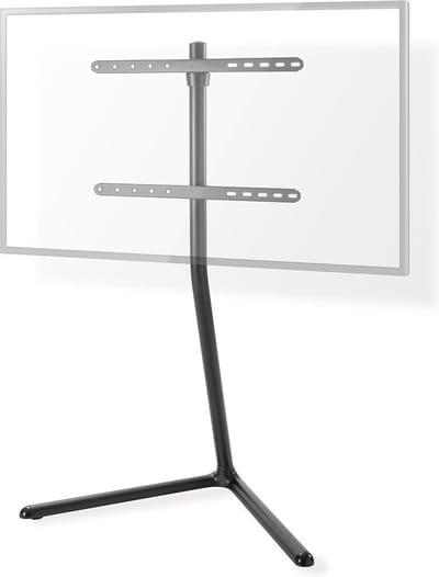 Nedis TV Vloerstandaard - 49 - 70 " - Maximaal schermgewicht: 40 kg - V-shape Design - Anti-omval-riem - Snap-lock - Aluminium / Staal - Zwart