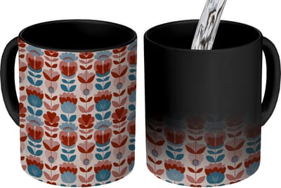 Magische Mok - Foto op Warmte Mokken - Koffiemok - Vintage - Motief - Kleurrijk - Magic Mok - Beker - 350 ML - Theemok