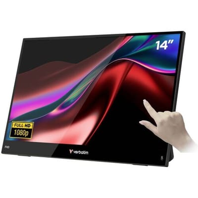 Verbatim LIGHT Touchscreen monitor Energielabel A (A - G) 35.6 cm (14 inch) 16:9 10 ms