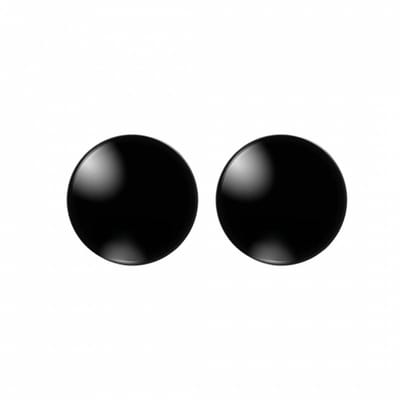 Clip Oorbellen -zwart- 18 mm- geen gaatje- Charme Bijoux
